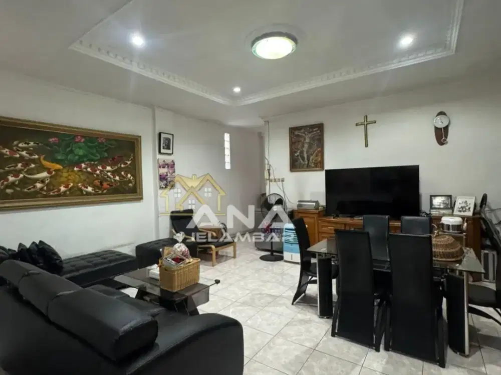 ANA RUMAH UK 6.5X20M DI KOMPLEK KAVLING POLRI JELAMBAR