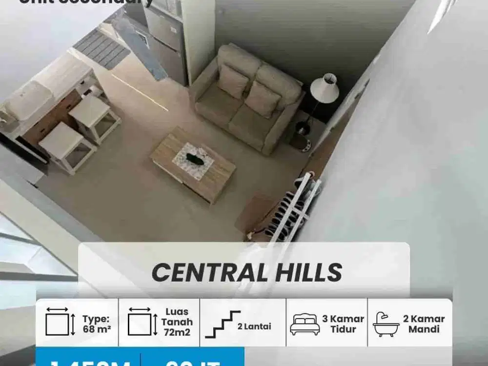 di jual/ di sewakan rumah cantik di Central Hill cluster green hill Batam center