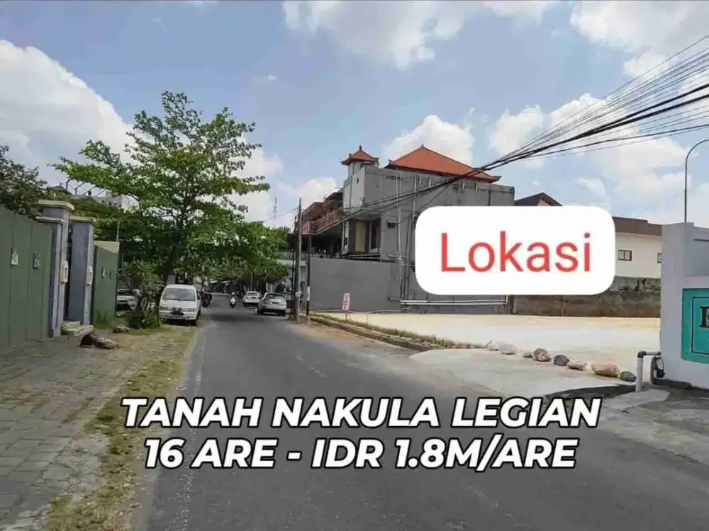 Tanah 16,2 are Cocok untuk usaha - Nakula - Seminyak - Bali