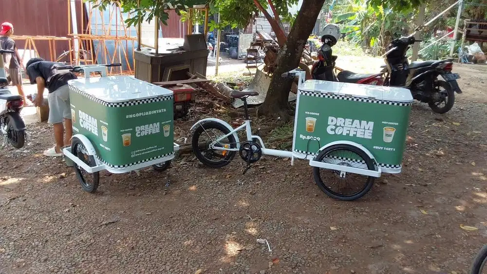 Gerobak kopi untuk usaha