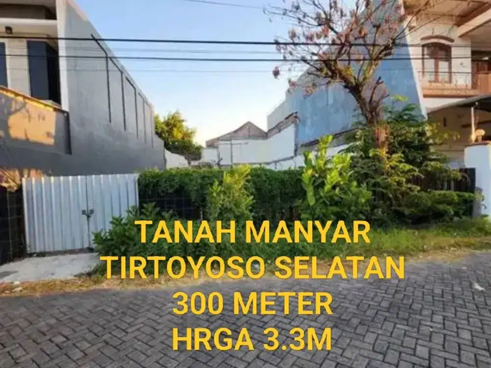 DiJual Tanah Kavling Manyar Tirtoyoso Selatan