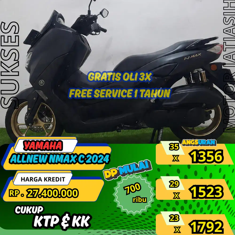 YAMAHA ALLNEW NMAX CON 2024 ANGSURAN TERMURAH SYRT KTP&KK(SUKSESMOTOR)