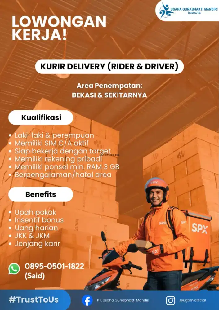 Lowongan Rider Motor