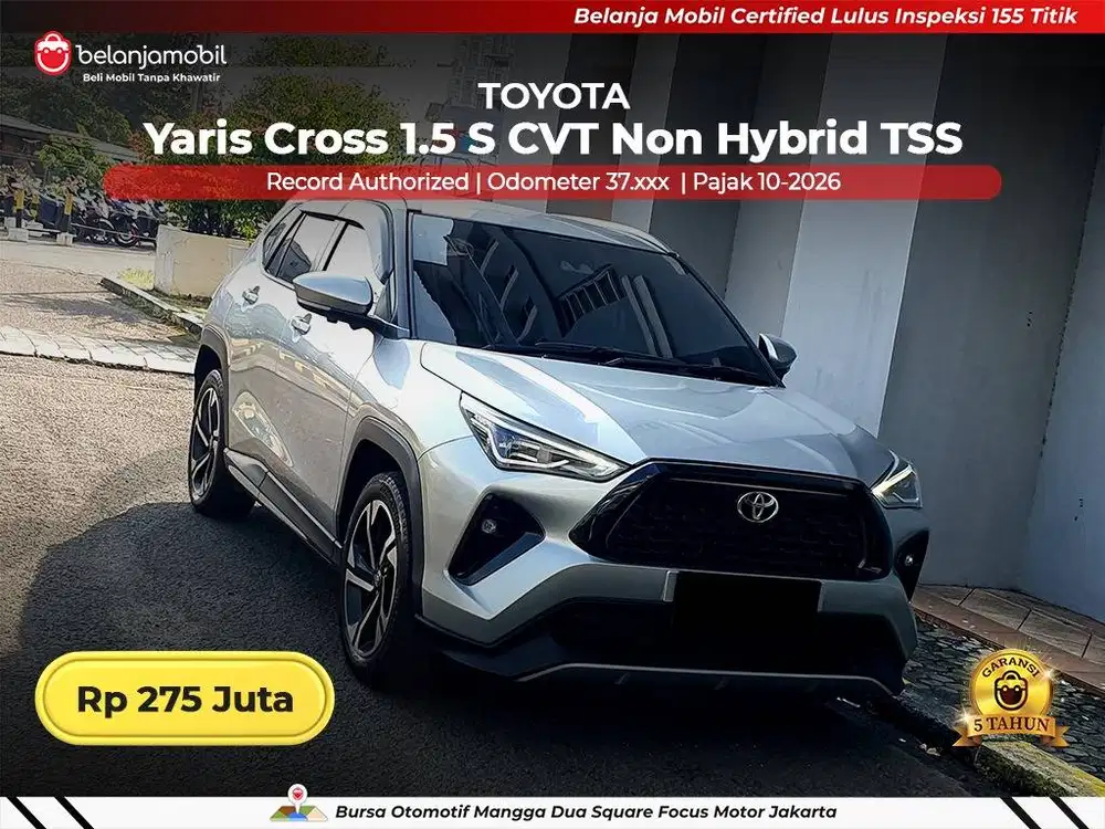 [ GARANSI 5TH ] Toyota Yaris Cross 1.5 S CVT Non Hybrid TSS 2023/2024