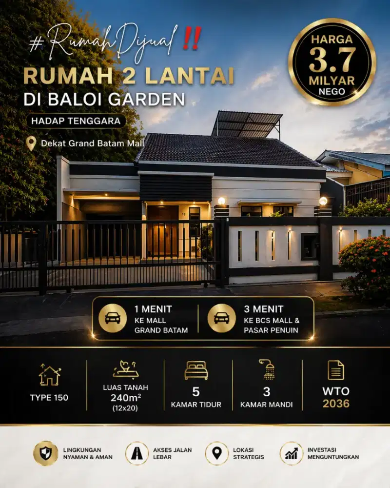 Baloi garden samping grand mall