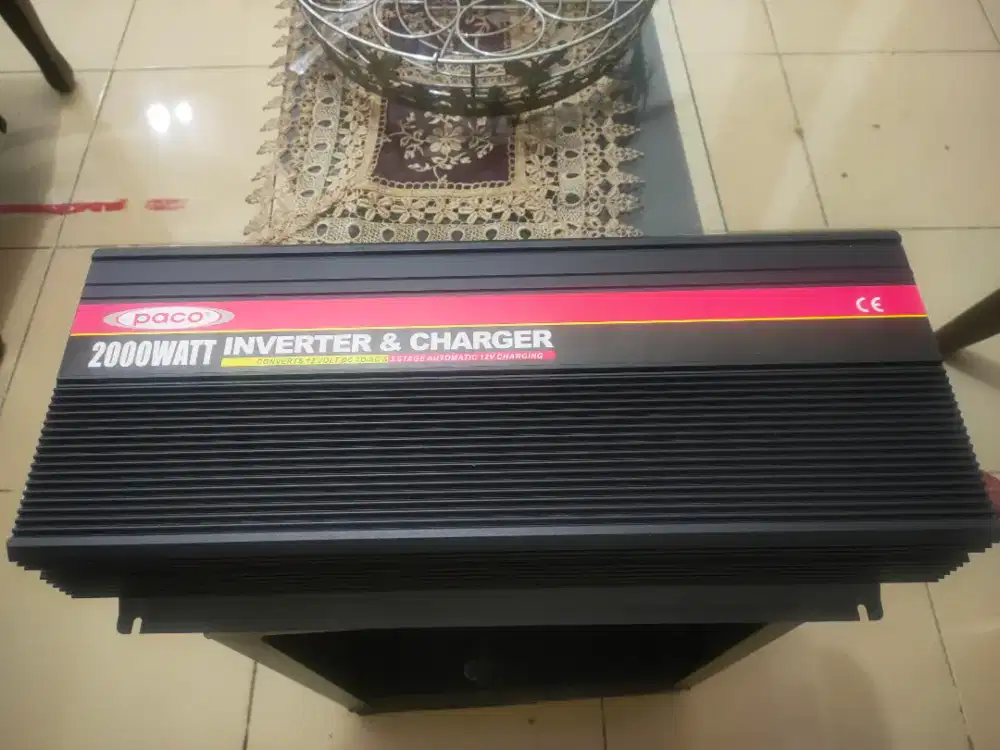 Paco 2000 watt Inverter & Charger, Convert 12 Volt DC to AC