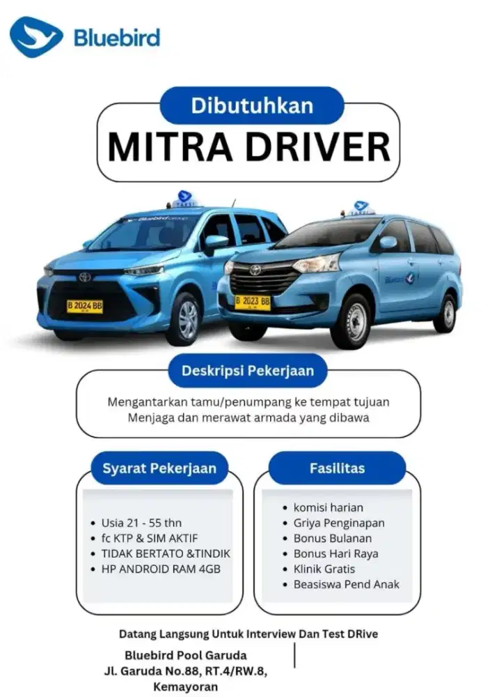 Loker Driver Pool Garuda