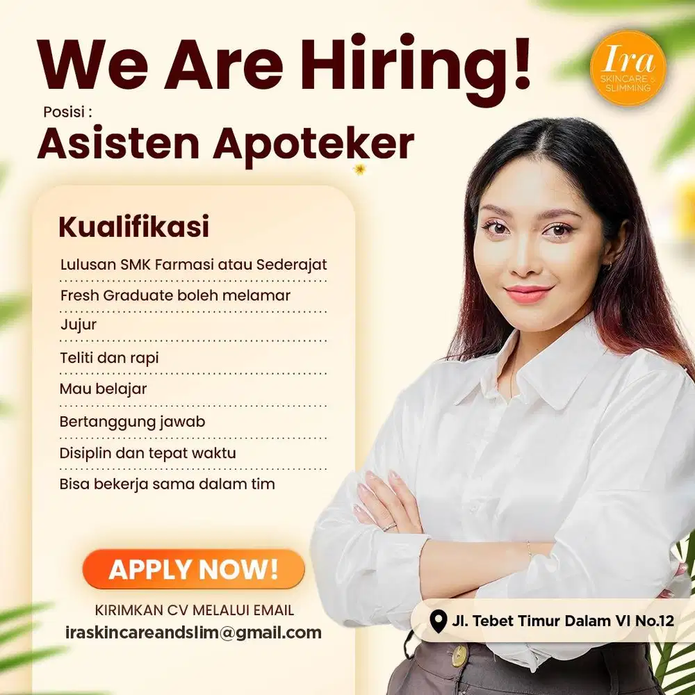 WE ARE HIRING: ASISTEN APOTEKER