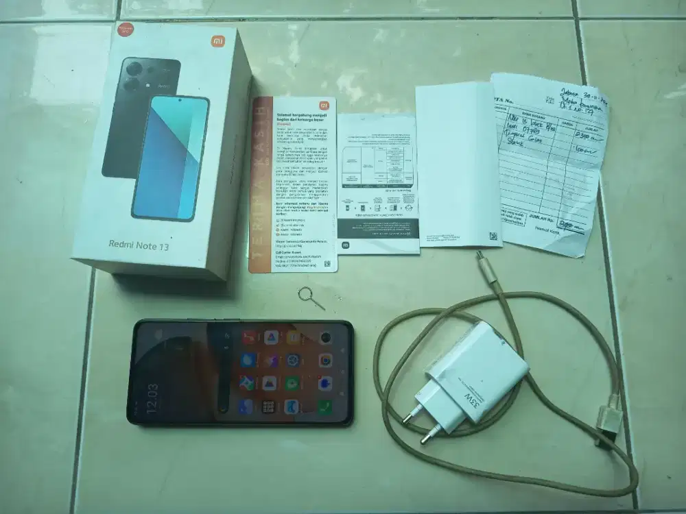 Xiaomi Redmi Note 13 4G NFC RAM 8/256GB Lengkap dari baru Original