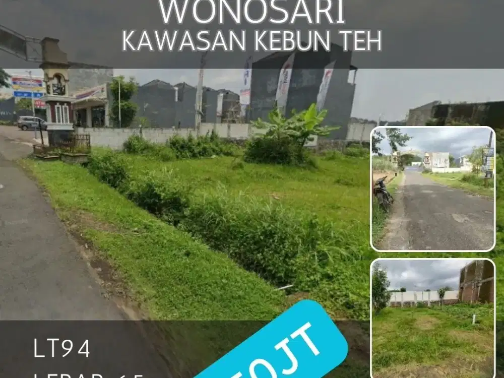 Tanah dijual di lawang SHM lt94 150jt kawasan kebun teh view gunung