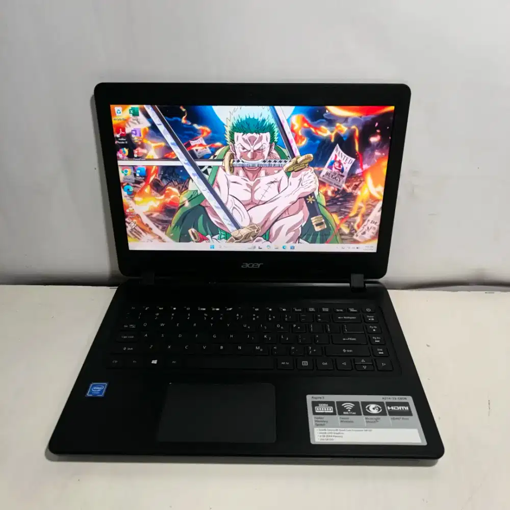 Acer aspire A314 Intel Celeron N4120 Ram 4gb ssd 256gb