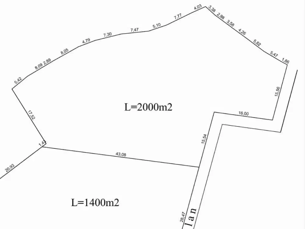 dijual tanah 20 are IDR 720 juta /are dekat savaya villa Pecatu