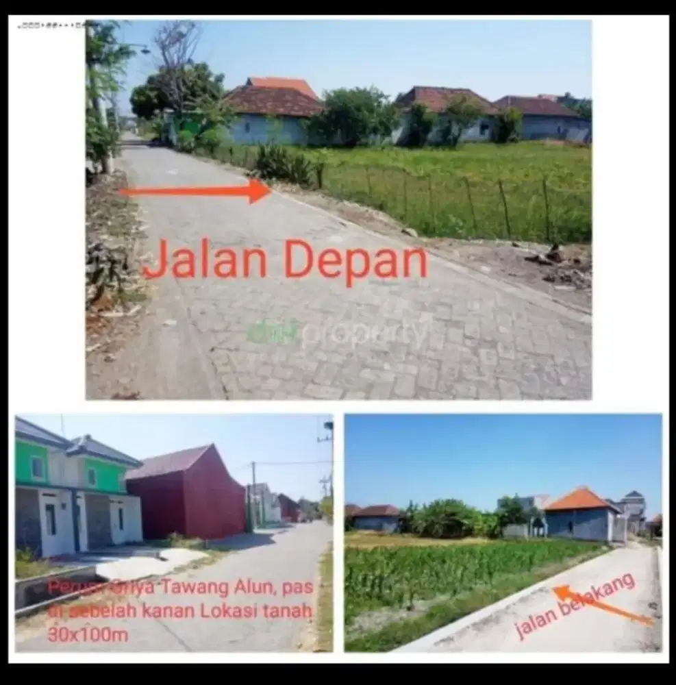 DIJUAL MURAH TANAH PEKARANGAN BUNCITAN SEDATI