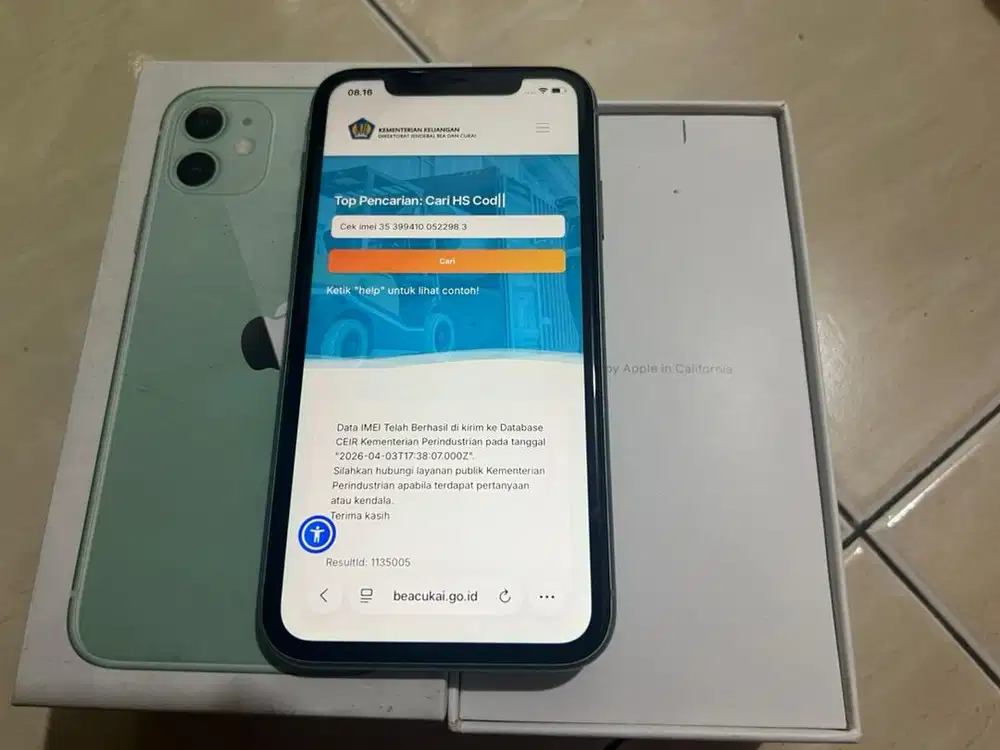 iphone 11 256gb beacukai