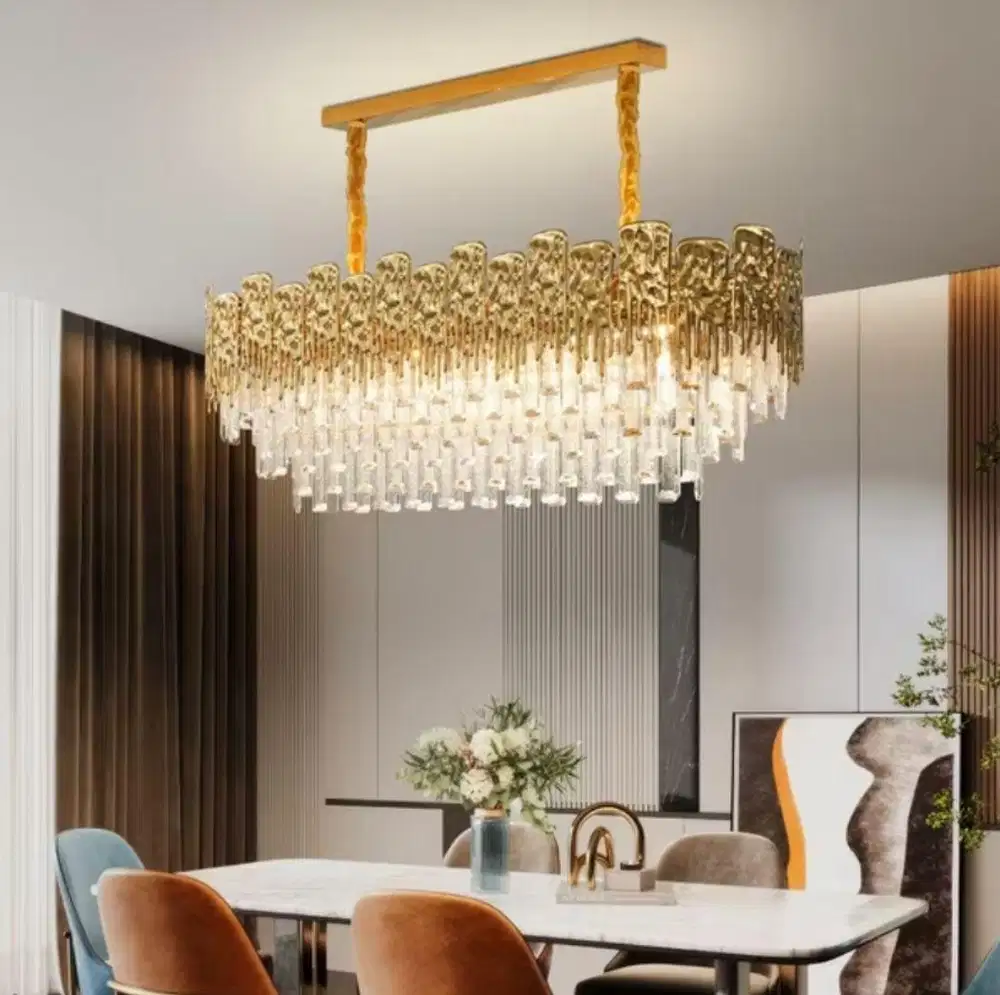 Lampu Gantung Kristal Chandelier Mewah E14