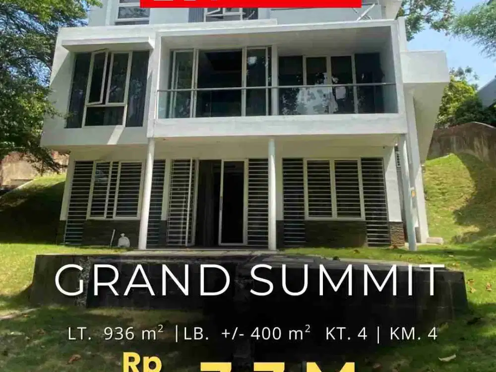 dijual rumah komplek termewah Grand summit tanah luas 900an M2 harga jauh di bawah pasaran batam