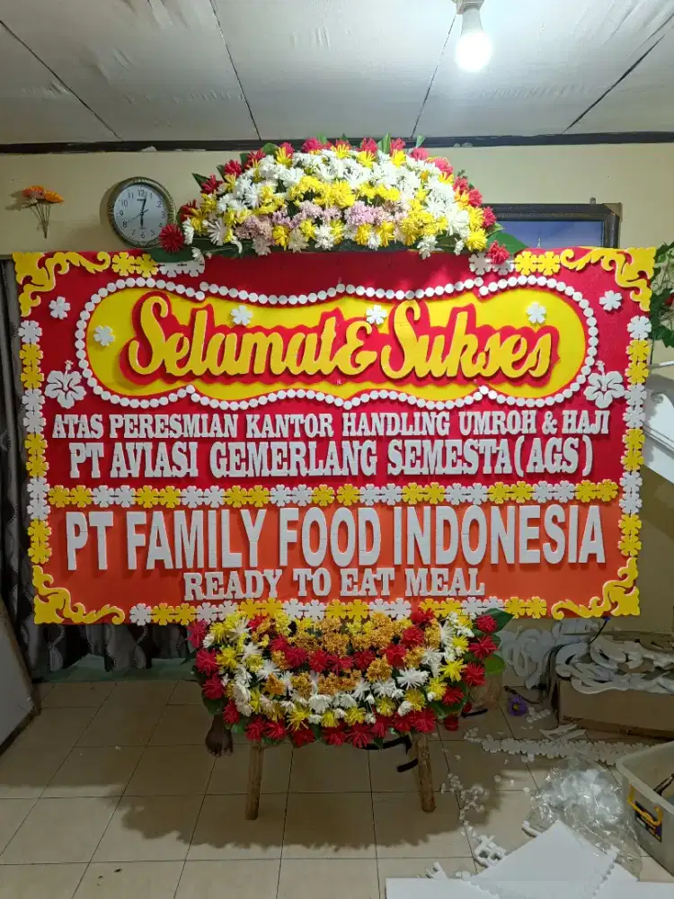 karangan bunga papan