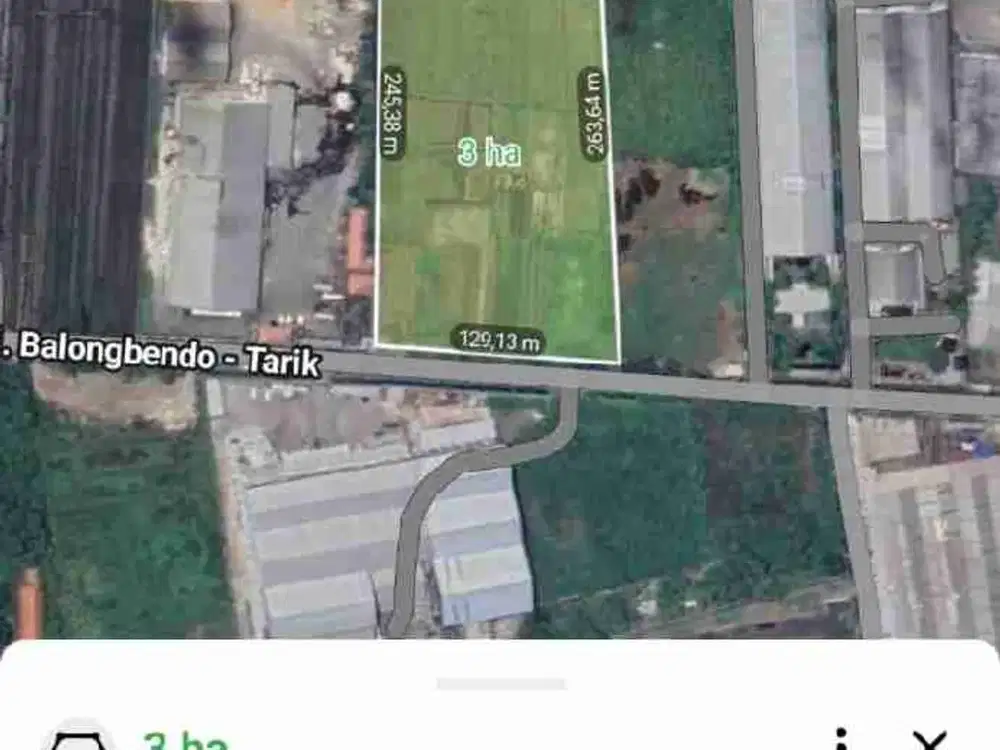 di jual lahan industri balongbendo sidoarjo