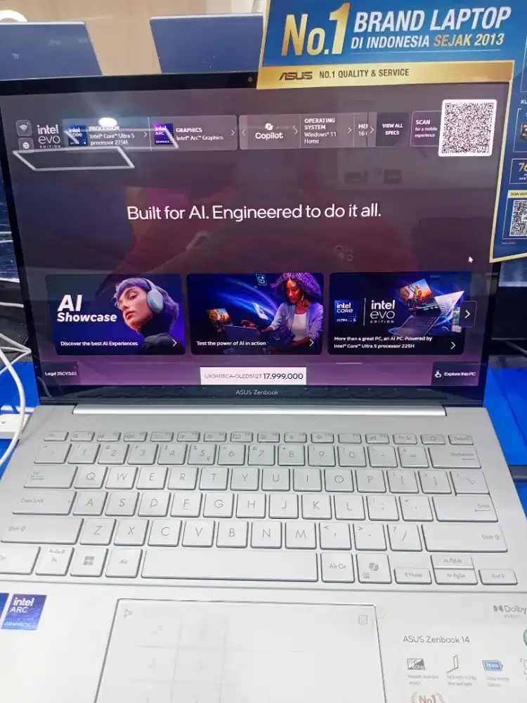 Laptop Asus Intel Ultra 5Bisa Cicilan Pake Home Credit Mulai 15rb/hari