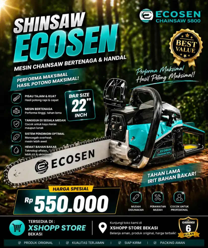 Mesin Shinsaw ECOSEN 22 inch