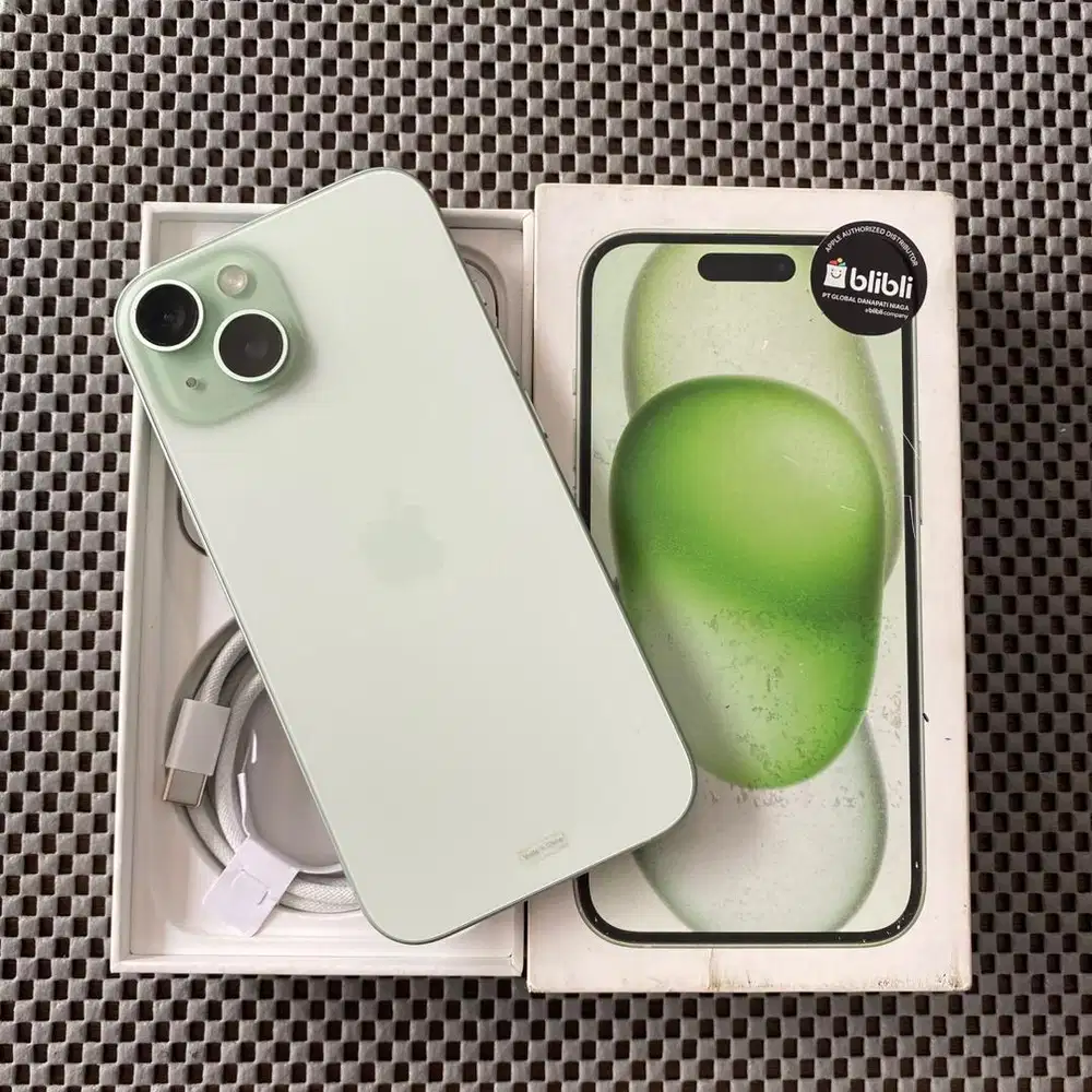 iPhone 15 128GB Green Garansi Resmi iBox