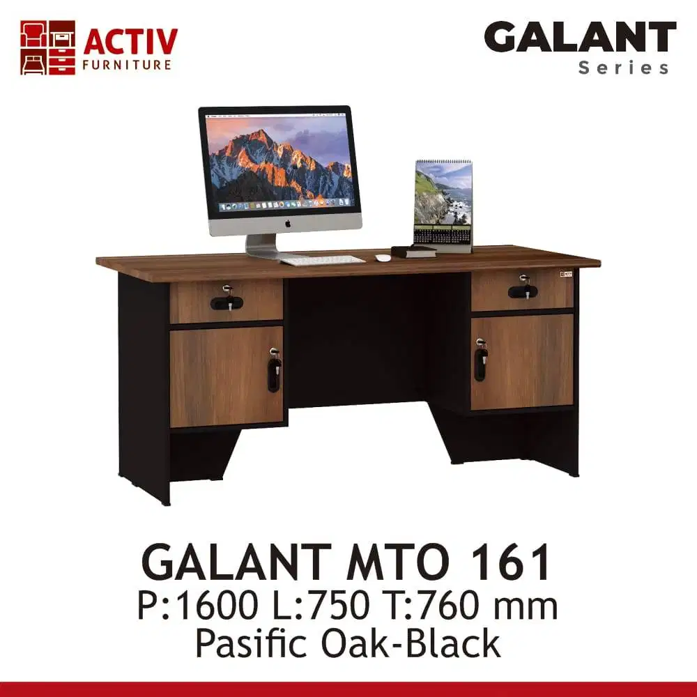 PROMO MEJA DIREKTUR/DIREKSI 1 BIRO MERK ACTIV SERIES GALANT SALE