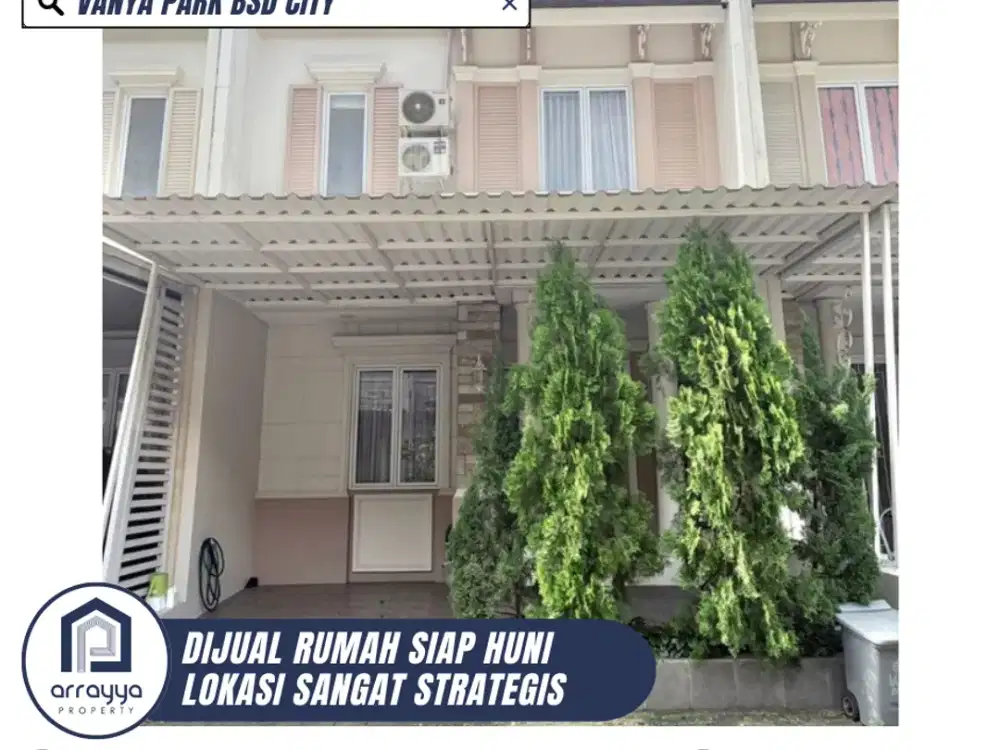 RUMAH CANTIK SUDAH FULL FURNIS SIAP DI TEMPATI DI VANYA PARK BSD CITY (ENB386)
