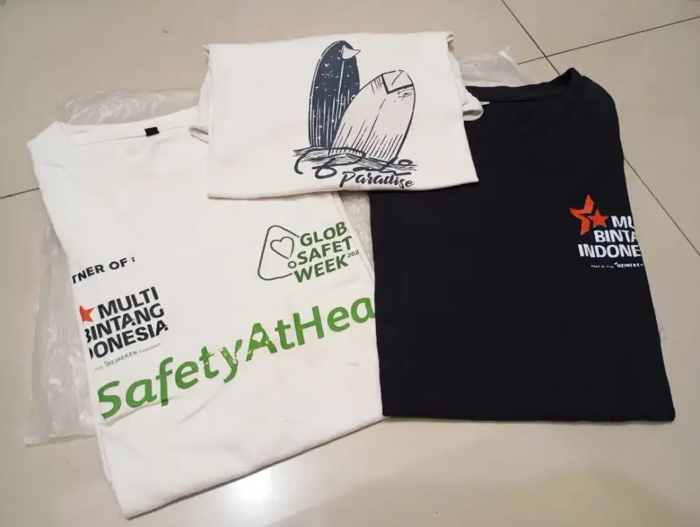 Kaos T-Shirt Second 3 pcs