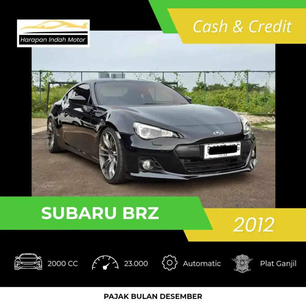 Subaru BRZ 2.0 2012 Low KM 23RB Antik