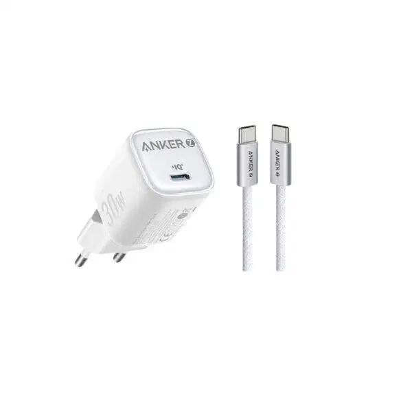 ANKER Zolo Charger Set 30W with Type-C to Type-C Cable 3ft - B2698