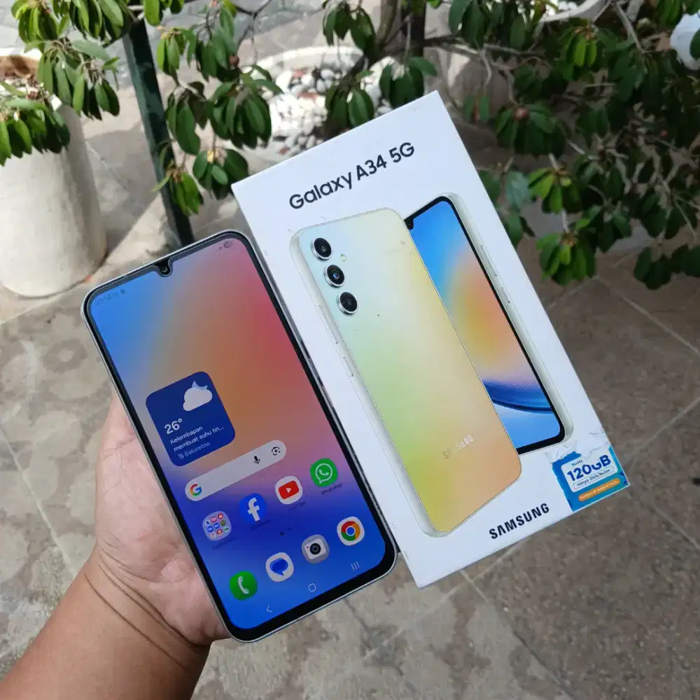 Samsung A34 5G 8/256GB bekas garansi resmi sein