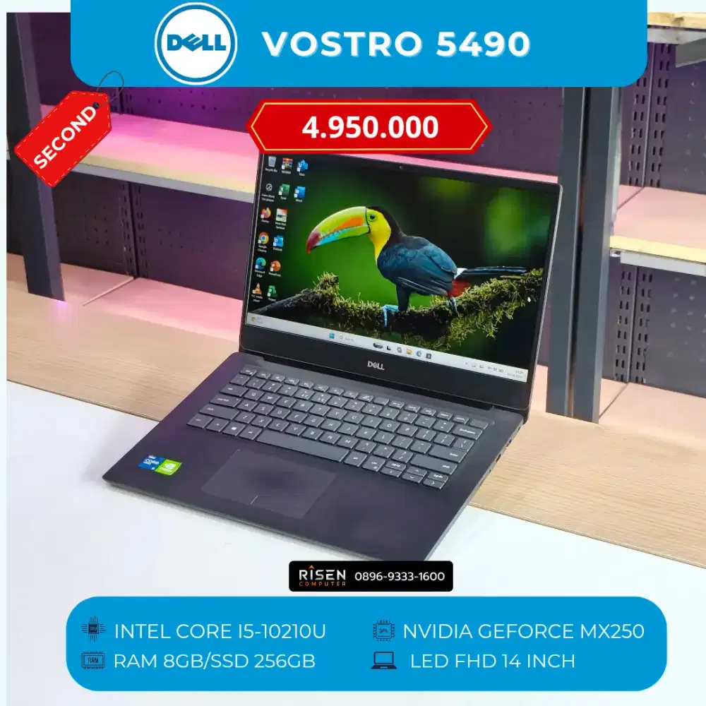 DELL VOSTRO 5490 Intel Core I5-10210U RAM 8GB SSD 256GB FHD 14inch
