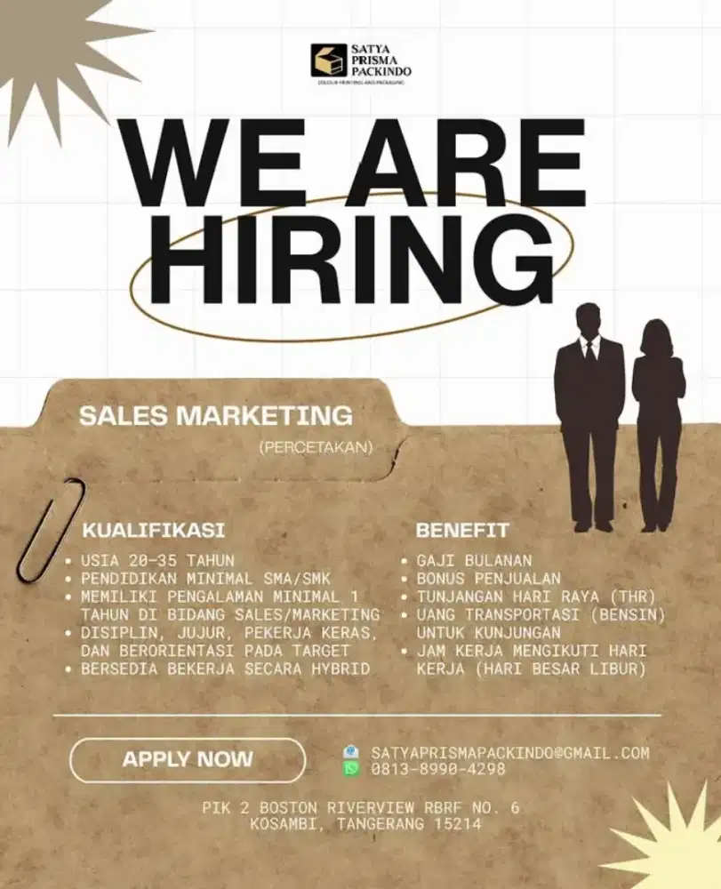 LOWONGAN KERJA SALES