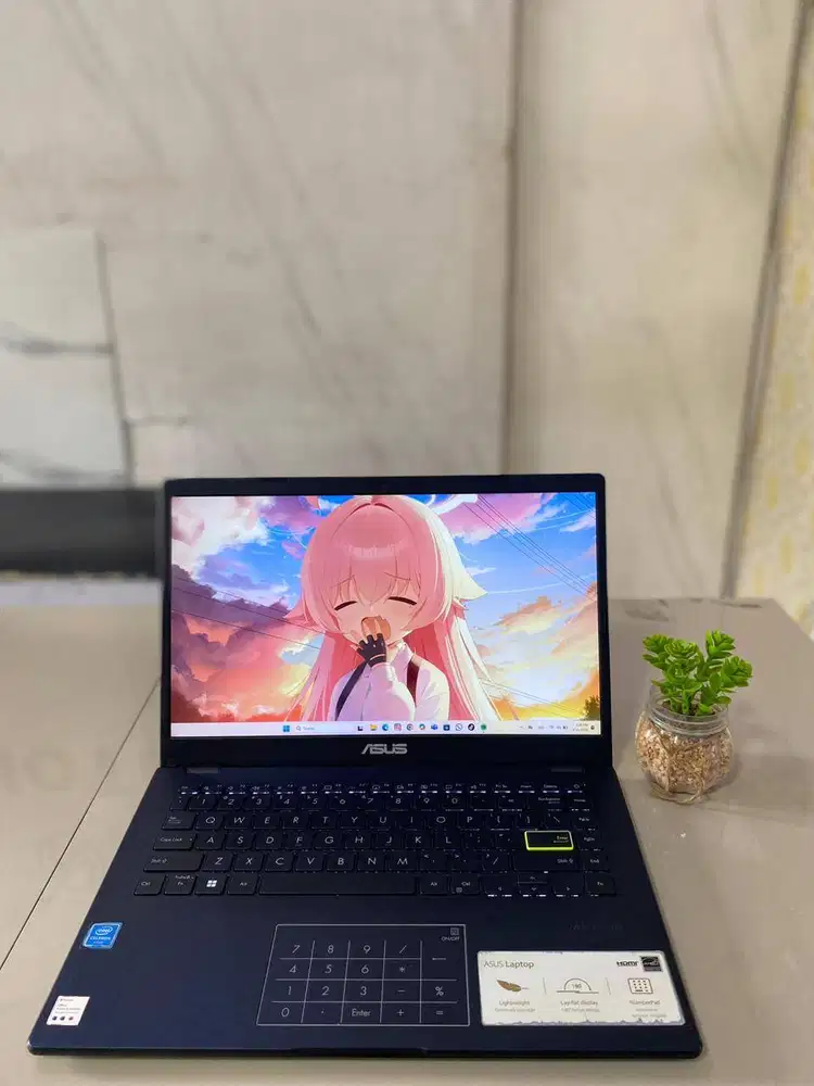 Asus E410M Celeron N4020 RAM 4GB SSD 512GB UHD 600 Mulus Siap Pakai