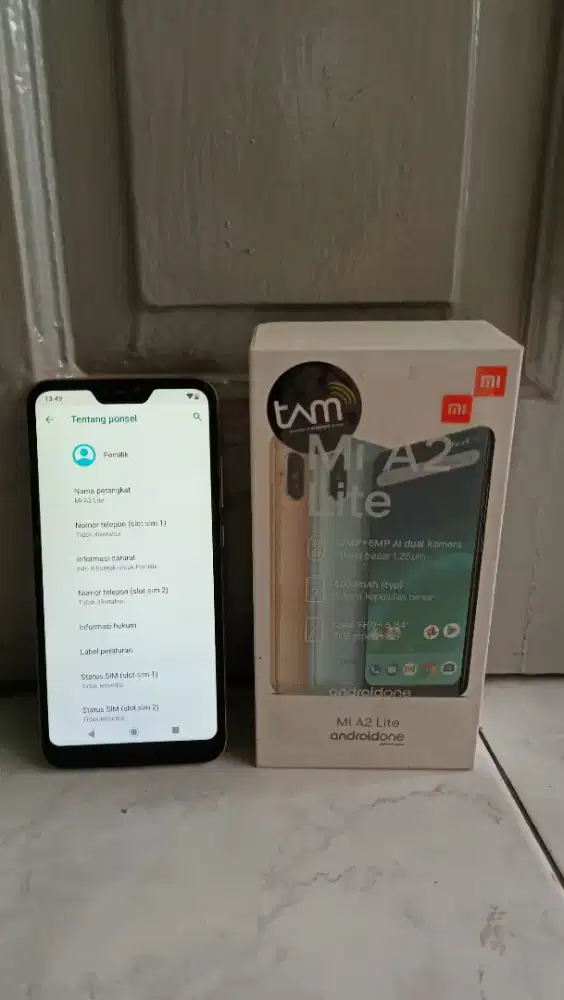 Mi A2 Lite Ram 3/32 GB Full set termurah 99% mulus