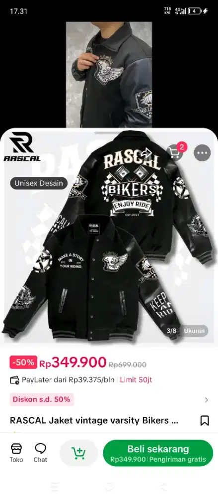 Jaket bomber rascal