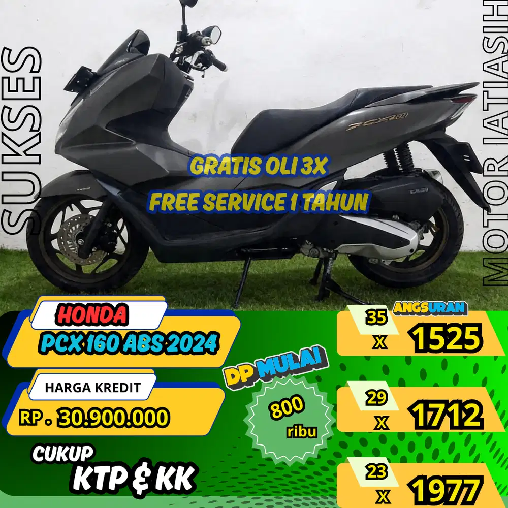 HONDA PCX 160 ABS 2025 ANGSURAN TERMURAH SYRT KTP&KK(SUKSESMOTOR)