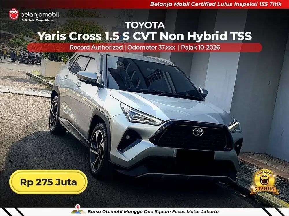 [ GARANSI 5TH ] Toyota Yaris Cross 1.5 S CVT Non Hybrid TSS 2023/2024