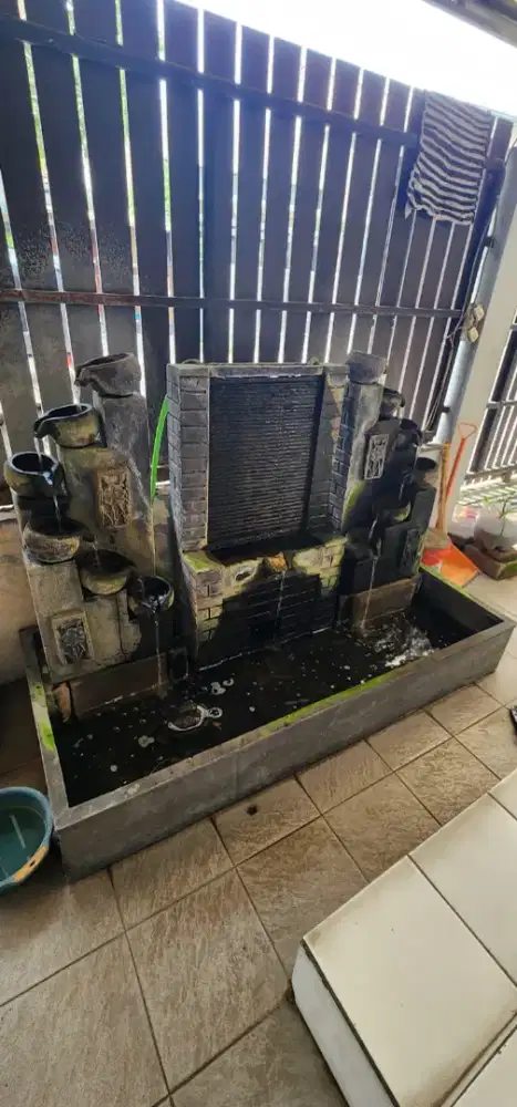 Jual kolam air mancur batu untuk ikan / kura2