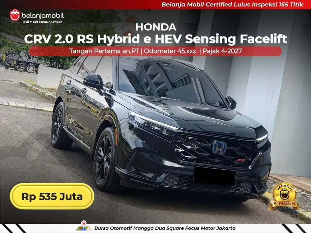 [ PAJAK PANJANG ] Honda CR-V CR V CRV 2.0 RS Hybrid Sensing 2024/2025