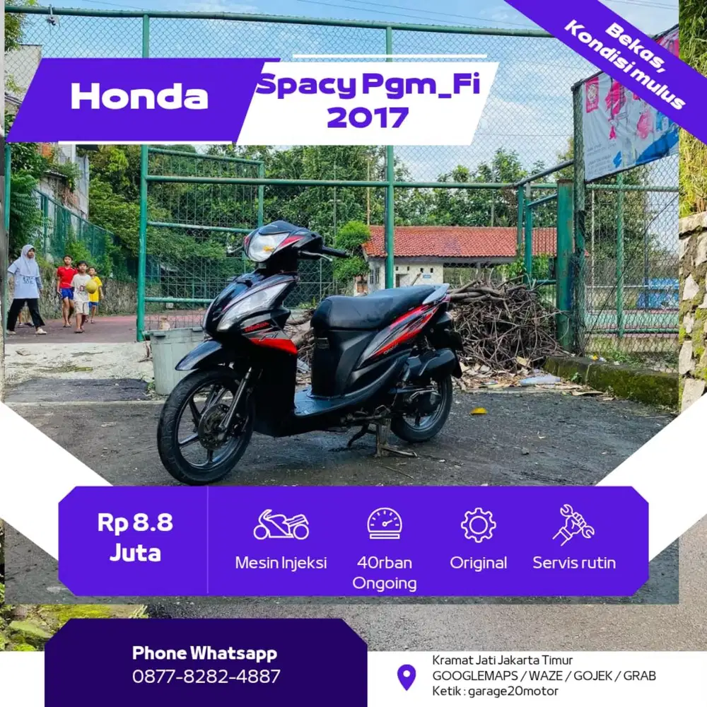 Honda Spacy 110cc pgm_fi Tahun 2017