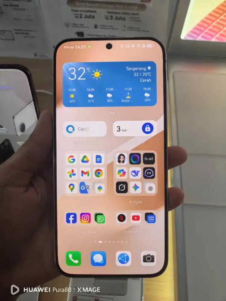 HUAWEI Pura 80 12/256 GB , Cicilan 0% 24 Bulan ,Tukar Tambah