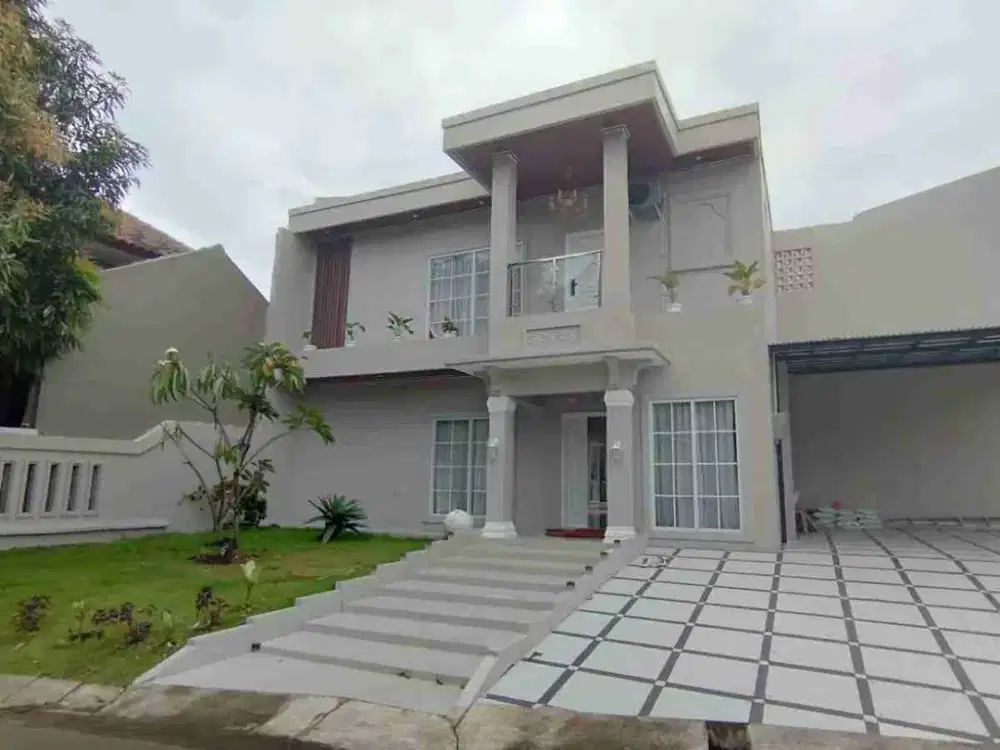 JUAL RUMAH TAMAN KENARI CIBUBUR SHM FULL FURNITUR RAPI SIAP HUNI PLUS KOLAM RENANG