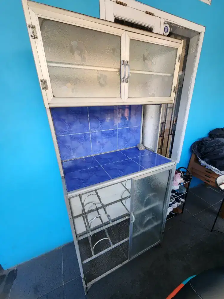 Dijual Rak Piring Aluminium 2 Tingkat Bekas