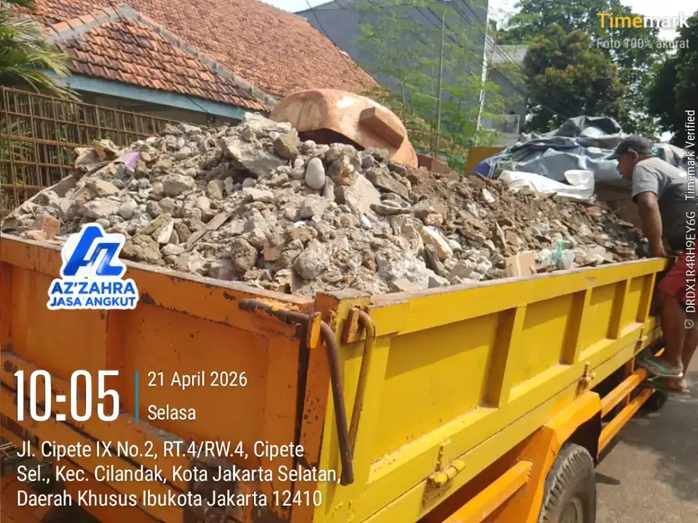 Jasa angkut puing dan buang sampah