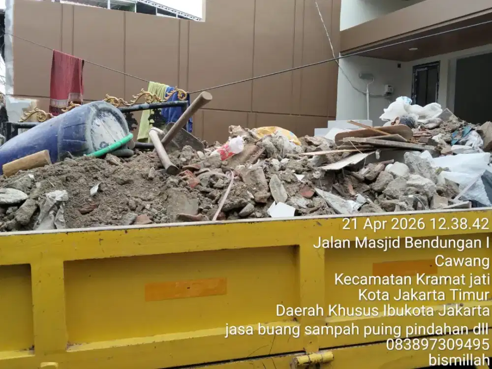 Jasa buang puing dan tanah