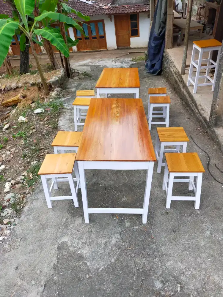 Meja kursi warung makan/meja kursi warung cafe