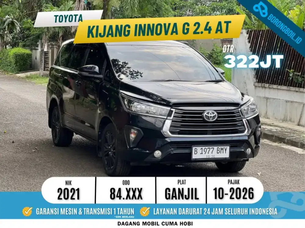 Toyota Kijang Innova G 2.4 AT Diesel 2021 Hitam