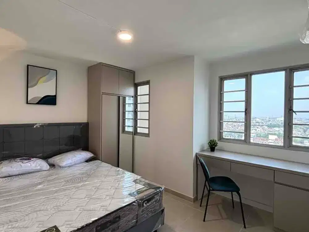 Disewakan Apartemen Wisma Gading Permai Baru Renovasi Furnish Full Granite  Kitchen 2 AC