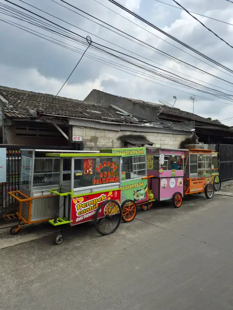 gerobak gorengan/ nasi uduk/ ayam bakar/ tahu crispy-DLL
